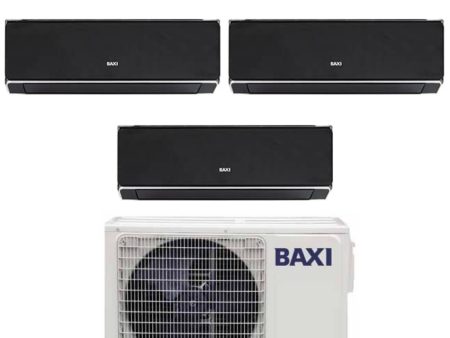 Climatizzatore Condizionatore Baxi Trial Split Inverter Serie HALO NERO 9+12+12 con LSGT70-3M R-32 Wi-Fi Integrato 9000+12000+12000 Sale