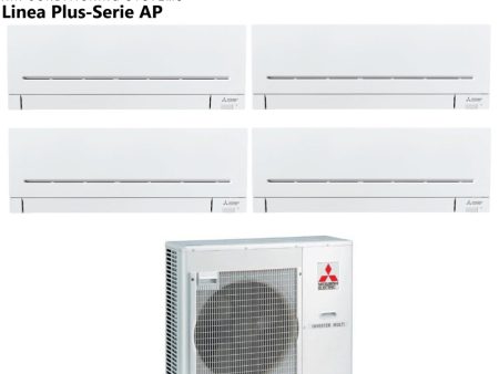 Climatizzatore Condizionatore Mitsubishi Electric Quadri Split Inverter Serie AP 7+9+9+18 con MXZ-4E83VA R-410 Wi-Fi Optional 7000+9000+9000+18000 Cheap