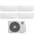 Climatizzatore Condizionatore Gree Quadri Split Inverter serie PULAR 7+7+9+18 con GWHD(36)NK6OO R-32 Wi-Fi Integrato 7000+7000+9000+18000 Fashion