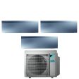 Climatizzatore Condizionatore Daikin Bluevolution Trial Split Inverter serie EMURA SILVER III 9+9+9 con 3MXM68N R-32 Wi-Fi Integrato 9000+9000+9000 Colore Argento - Garanzia Italiana Cheap