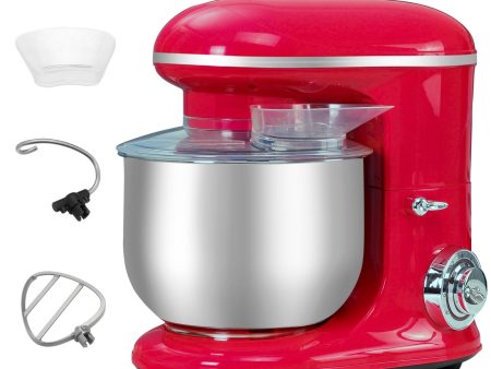 EASYCOMFORT Impastatrice Planetaria a 6 Velocità da 1200W, Ciotola Acciaio Inox 5.5l, 1 Gancio e 2 Fruste Sale