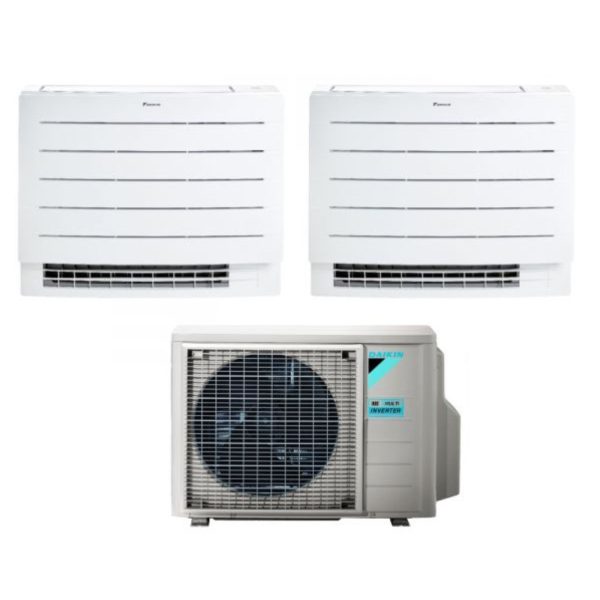 Climatizzatore Condizionatore Daikin a Pavimento Dual Split serie PERFERA FVXM-A 9+12 con 2MXM50A R-32 Wi-Fi Integrato 9000+12000 Con Telecomando ad Infrarossi Incluso Garanzia Italiana Cheap