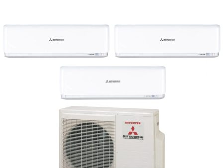 Climatizzatore Condizionatore Mitsubishi Heavy Industries Trial Split Inverter serie KIREIA PLUS White 9+9+18 con SCM60ZS-W R-32 Wi-Fi Optional 9000+9000+18000 Colore Bianco For Sale