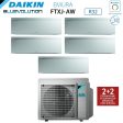 Climatizzatore Condizionatore Daikin Bluevolution Penta Split Inverter serie EMURA WHITE III 9+9+9+9+18 con 5MXM90N R-32 Wi-Fi Integrato 9000+9000+9000+9000+18000 Colore Bianco - Garanzia Italiana Cheap