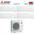 Climatizzatore Condizionatore Mitsubishi Electric Quadri Split Inverter Linea Plus serie MSZ-AY 9+9+9+12 con MXZ-4F80VF R-32 Wi-Fi Integrato 9000+9000+9000+12000 Hot on Sale