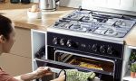 Beko Cucina a Gas 4 Fuochi Forno Elettrico Larghezza Per Profondità 50x50 Cm Con Coperchio Colore Silver CSS42014FS 54 Litri For Cheap