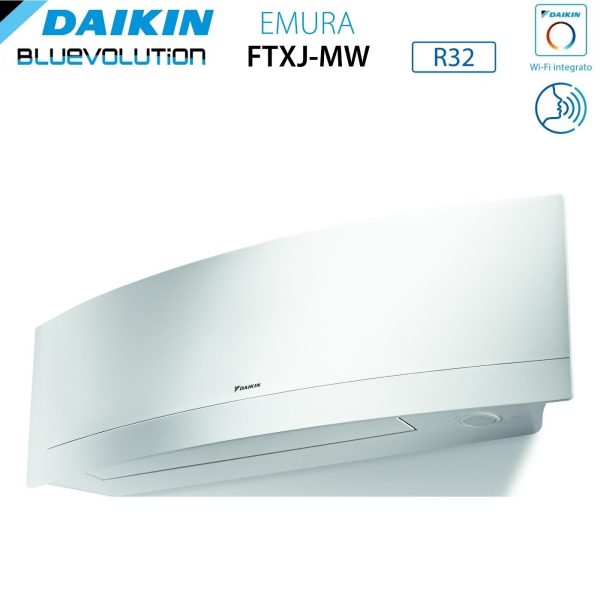 Climatizzatore Condizionatore Daikin Bluevolution Trial Split Inverter serie EMURA WHITE 7+7+9 con 3MXM52N R-32 Wi-Fi Integrato 7000+7000+9000 colore Bianco - Garanzia Italiana Hot on Sale