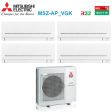 Climatizzatore Condizionatore Mitsubishi Electric Quadri Split Inverter Serie AP-VGK 7+7+7+12 con MXZ-4F72VF R-32 Wi-Fi Integrato 7000+7000+7000+12000 on Sale