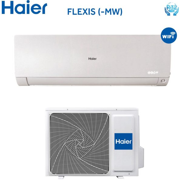 Climatizzatore Condizionatore Haier Inverter serie FLEXIS WHITE 12000 Btu AS35S2SF1FA-MW R-32 Wi-Fi Integrato Colore Bianco Online Sale