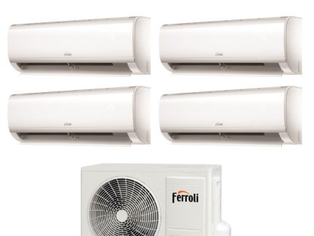 Climatizzatore Condizionatore Ferroli Quadri Split Inverter Serie AMBRA M 7+7+7+7 con 28-4 R-32 Wi-Fi Integrato 7000+7000+7000+7000 - Novità Cheap