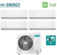 Climatizzatore Condizionatore Hisense Quadri Split Inverter serie ENERGY PRO PLUS   HI-ENERGY 9+9+9+9 con 4AMW81U4RAA R-32 Wi-Fi Integrato 9000+9000+9000+9000 Online Sale