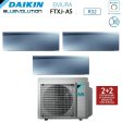 Climatizzatore Condizionatore Daikin Bluevolution Trial Split Inverter serie EMURA SILVER III 9+9+9 con 3MXM68N R-32 Wi-Fi Integrato 9000+9000+9000 Colore Argento - Garanzia Italiana Cheap