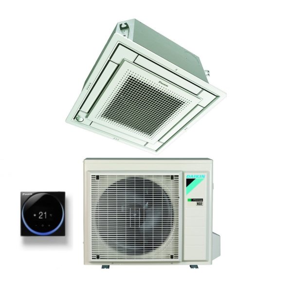 Climatizzatore Condizionatore Daikin a Cassetta Fully Flat 12000 Btu FFA35A9 R-32 Wi-Fi Optional con Griglia Inclusa Classe A++ A+ - Garanzia Italiana Online