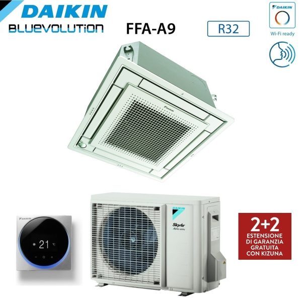 Climatizzatore Condizionatore Daikin a Cassetta Fully Flat 21000 BTU FFA60A9 + RZAG60A R-32 Wi-Fi Optional con Comando a Filo e Griglia Inclusi on Sale