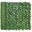 Easycomfort Rotolo di Siepe Artificiale per Balcone e Giardino in PE Anti-UV, Siepe Finta con Foglie Verde Scuro 300x100cm Hot on Sale