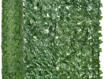 Easycomfort Rotolo di Siepe Artificiale per Balcone e Giardino in PE Anti-UV, Siepe Finta con Foglie Verde Scuro 300x100cm Hot on Sale