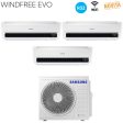 Climatizzatore Condizionatore Samsung Trial Split Inverter serie WINDFREE EVO 9+9+12 con AJ052RCJ R-32 Wi-Fi Integrato 9000+9000+12000 - Novità 2019 Supply