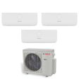 Climatizzatore Condizionatore Bosch Trial Split Inverter serie CLIMATE 3000i 12+12+12 con MS 27 OUE R-32 Wi-Fi Optional 12000+12000+12000 Fashion