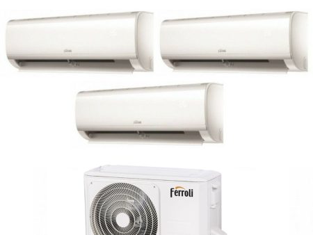 Climatizzatore Condizionatore Ferroli Trial Split Inverter serie DIAMANT M 7+7+7 con 27-3 R-32 Wi-Fi Integrato 7000+7000+7000 - Novità Cheap