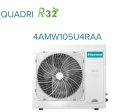 Climatizzatore Condizionatore Hisense Quadri Split a Cassetta 12+12+12+12 con 4AMW105U4RAA R-32 12000+12000+12000+12000 con Telecomando e Pannello Incluso Fashion