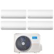 Climatizzatore Condizionatore Midea Quadri Split Inverter serie XTREME 9+9+12+12 con M4O-36FN8 R-32 Wi-Fi Integrato 9000+9000+12000+12000 - Novità Discount