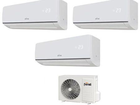 CLIMATIZZATORE CONDIZIONATORE FERROLI TRIAL SPLIT INVERTER serie ASTER M 7+7+9 con 24-3 7000+7000+9000 For Cheap