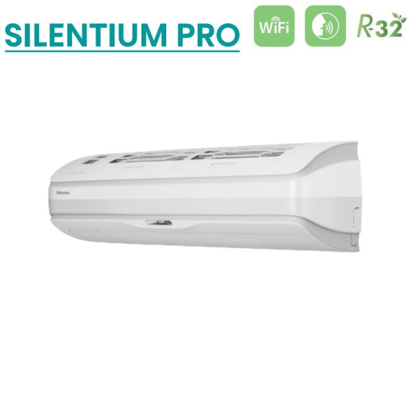 Climatizzatore Condizionatore Hisense Trial Split Inverter serie SILENTIUM PRO 9+9+12 con 3AMW62U4RJC R-32 Wi-Fi Integrato 9000+9000+12000 on Sale