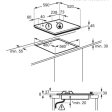 Piano Cottura a Gas Electrolux EGS6434X 4 Fuochi in Acciaio Smaltato (LXP) 74X51 cm con Bruciatore Wok multicorona For Sale