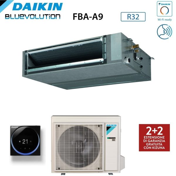 Climatizzatore Condizionatore Daikin Bluevolution Canalizzato Media Prevalenza 12000 Btu FBA35A Monofase R-32 Wi-Fi Optional - Garanzia Italiana Supply