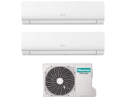 Climatizzatore Condizionatore Hisense Dual Split Inverter serie NEW ENERGY 7+7 con 2AMW35U4RRA R-32 Wi-Fi Integrato 7000+7000 - Novità For Cheap