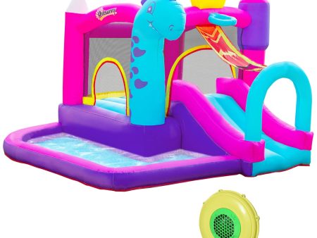 Easycomfort Castello Gonfiabile per Bambini 3-8 Anni con Scivolo, Piscina e Trampolino, 3x2.7x2m on Sale