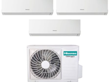 Climatizzatore Condizionatore Hisense Trial Split Inverter serie NEW COMFORT 5+9+9 con 3AMW62U4RFA R-32 Wi-Fi Optional 5000+9000+9000 on Sale