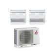 Climatizzatore Condizionatore Mitsubishi Pavimento MFZ-KT Dual Split Inverter 9000 + 12000 BTU con MXZ-2F53VF Gas R-32 For Sale