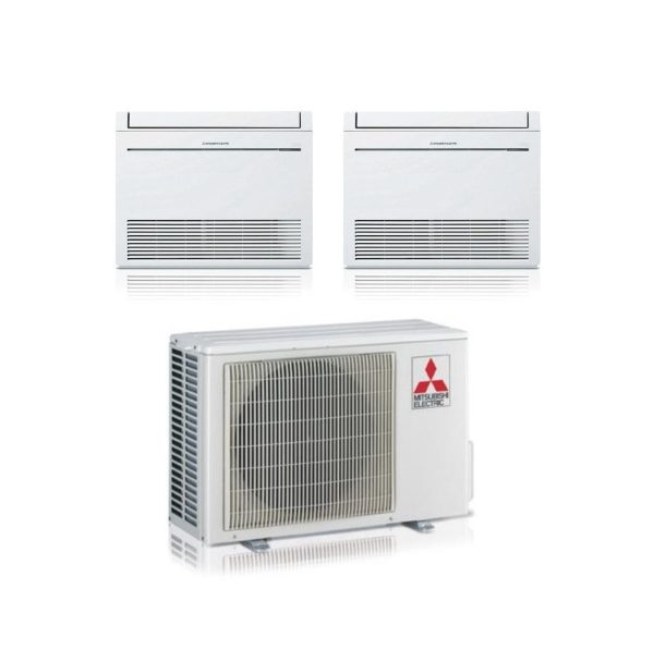 Climatizzatore Condizionatore Mitsubishi Pavimento MFZ-KT Dual Split Inverter 9000 + 12000 BTU con MXZ-2F53VF Gas R-32 For Sale