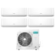 Climatizzatore Condizionatore Hisense Quadri Split Inverter serie ENERGY PRO 12+12+12+12 con 4AMW105U4RAA R-32 Wi-Fi Integrato 12000+12000+12000+12000 - Novità For Sale