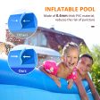 Easycomfort Piscina Gonfiabile Rettangolare da Esterni, 1-2 Adulti, in PVC, 262x176x56cm, Blu For Sale