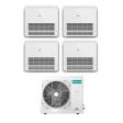 Climatizzatore Condizionatore Hisense Quadri Split Console 9+9+12+12 con 4AMW81U4RAA R-32 Wi-Fi Optional Con Telecomando di Serie 9000+9000+12000+12000 - Novità Cheap