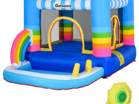 Easycomfort Castello Gonfiabile per Bambini con Trampolino e Piscina Pompa Inclusa Online