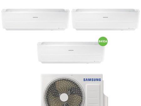 Climatizzatore Condizionatore Samsung Trial Split Inverter serie WINDFREE LIGHT 7+9+9 con AJ052MCJ R-410 Wi-Fi Integrato 7000+9000+9000 Online Hot Sale