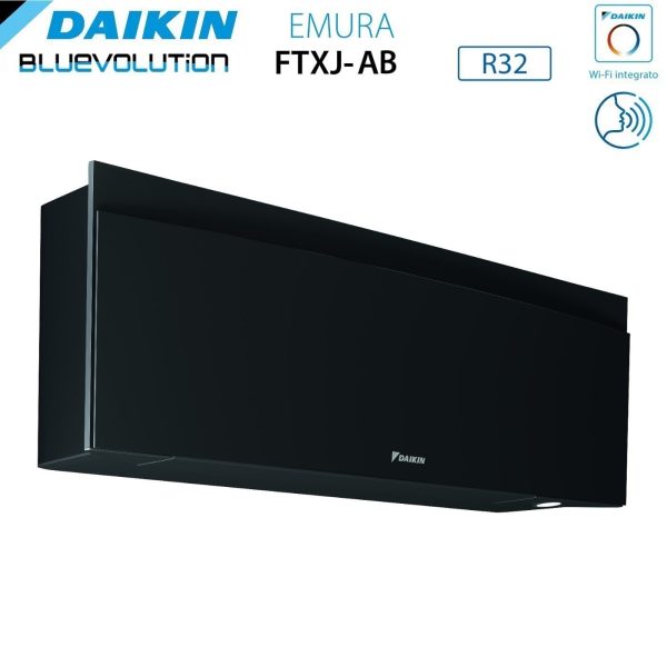 Climatizzatore Condizionatore Daikin Bluevolution Quadri Split Inverter serie EMURA BLACK III 7+7+9+15 con 4MXM68N R-32 Wi-Fi Integrato 7000+7000+9000+15000 Colore Nero  - Garanzia Italiana Online Hot Sale