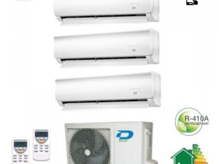 CLIMATIZZATORE CONDIZIONATORE DILOC TRIAL SPLIT INVERTER serie WALL 9+9+9 con WALL-OUT300 Wi-Fi 9000+9000+9000 For Cheap