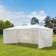 EASYCOMFORT Gazebo da Esterno Impermeabile  in Acciaio e PE con Pannelli Rimovibili, Bianco, 3x6m For Discount