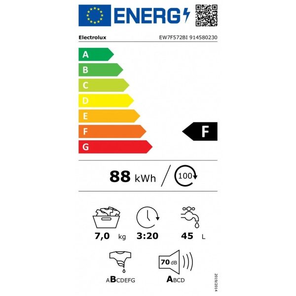 Lavatrice da Incasso a Carica Frontale Electrolux 7 kg EW7F572BI 1200 Giri Classe F on Sale