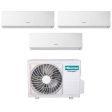 Climatizzatore Condizionatore Hisense Trial Split Inverter Serie NEW COMFORT 7+7+18 con 3AMW72U4RFA R-32 Wi-Fi Optional 7000+7000+18000 - New For Discount