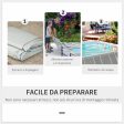 Easycomfort Piscina Fuori Terra in Acciaio e PVC Rinforzato con Filtro, 580x310x122cm, Grigio Chiaro Online