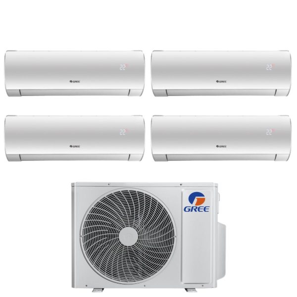 Climatizzatore Condizionatore Gree Quadri Split Inverter serie FAIRY 9+9+9+18 con GWHD(36)NK6LO R-32 Wi-Fi Integrato 9000+9000+9000+18000 Online