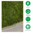 EASYCOMFORT Tappeto Erboso Prato sintetico 4x1m Erba 30mm, Finto Prato Verde Anti-UV Atossico e Drenante per Giardino e Cortile Hot on Sale