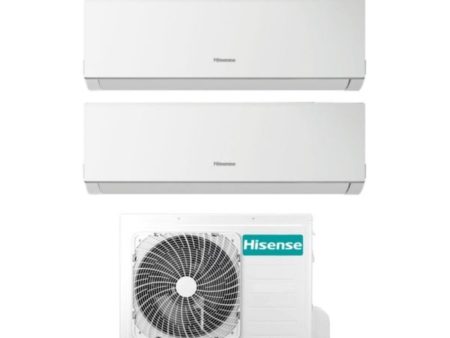 Climatizzatore Condizionatore Hisense Dual Split Inverter serie NEW COMFORT 7+9 con 2AMW50U4RXA R-32 Wi-Fi Optional 7000+9000 Hot on Sale