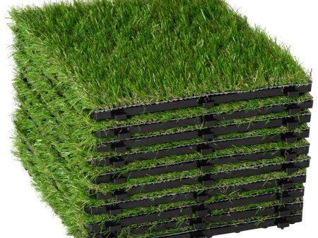 EasyComfort Prato Sintetico per Giardino Set di 10pz Erba Finta Artificiale Esterno Supply