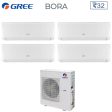 Climatizzatore Condizionatore Gree Penta Split Inverter serie BORA 9+9+9+12+12 GWHD42NK6LO R-32 9000+9000+9000+12000+12000 Fashion